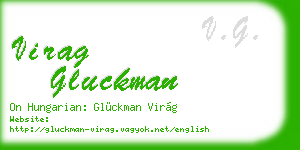 virag gluckman business card